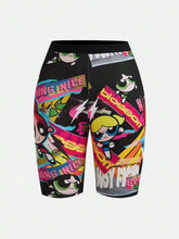 1pc Cartoon Graphic Biker Shorts